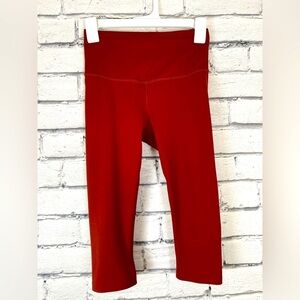 Calia Carrie Underwood Red Capri High Waisted Leggings size Small